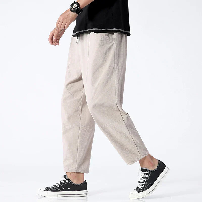 Kyoto | Linen Cropped Pants