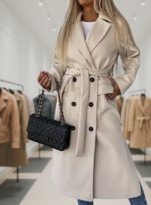 Timeless Wool Overcoat for Women