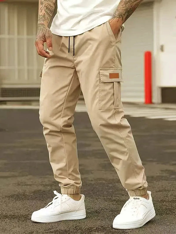 Casual jogging pants with drawstring for Men