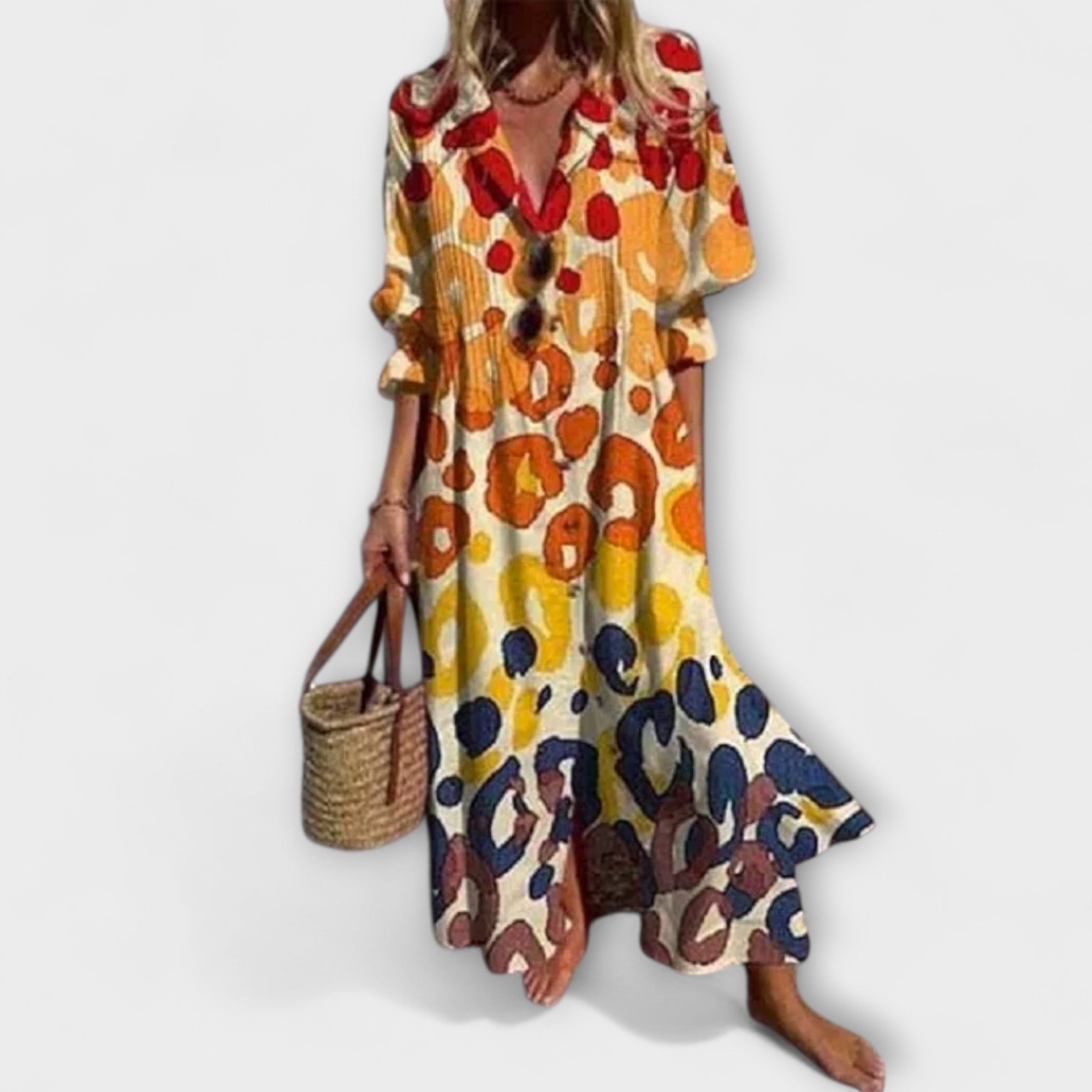 Lila - Flattering Tummy Cover Maxi Dress