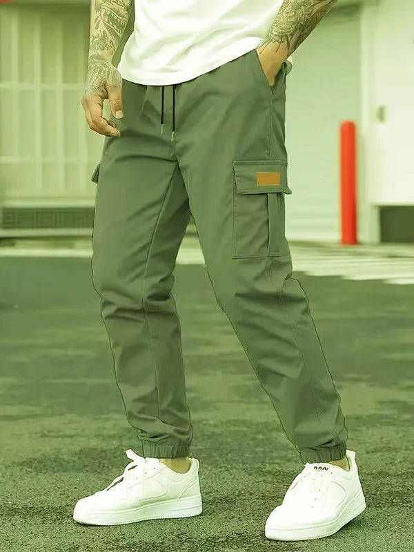 Casual jogging pants with drawstring for Men