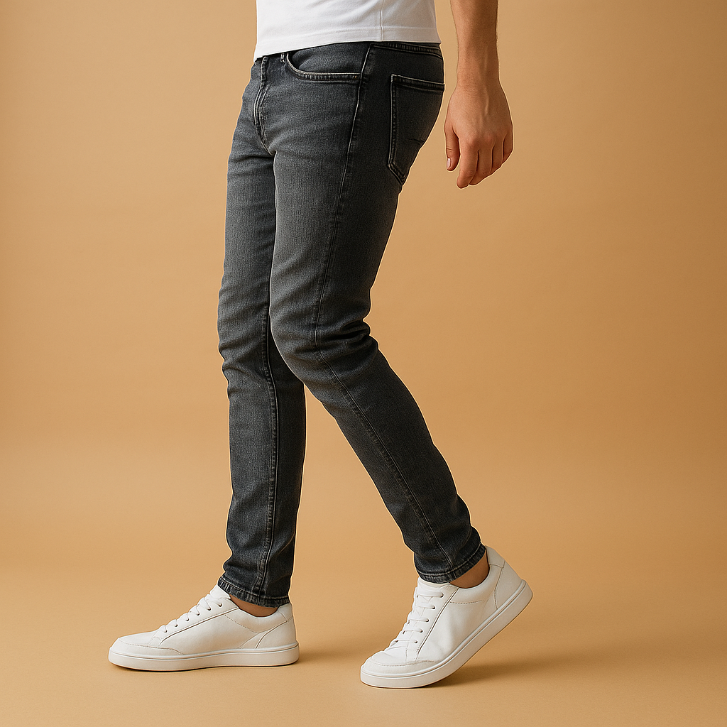 Slim fit ripped jeans for men with stretch denim | Nathan