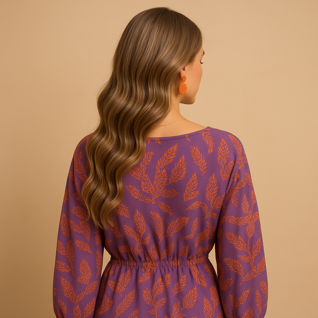 Sustainable A-line cotton dress for women | Femke