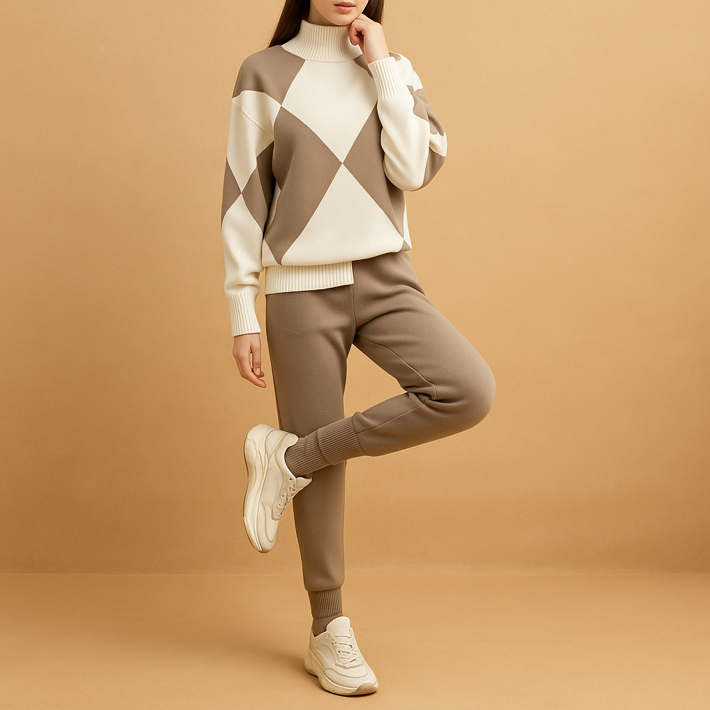 Sweatshirt and jogger lounge set for women | Ilona