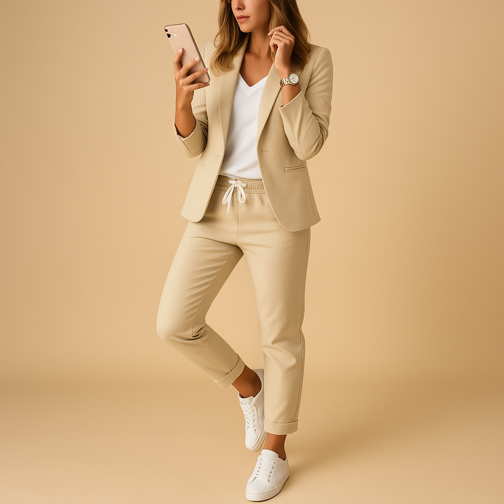 Tailored blazer and trouser set for women | Merel