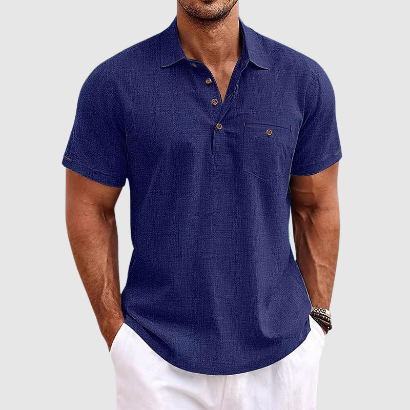 Jude | Linen Polo Shirt