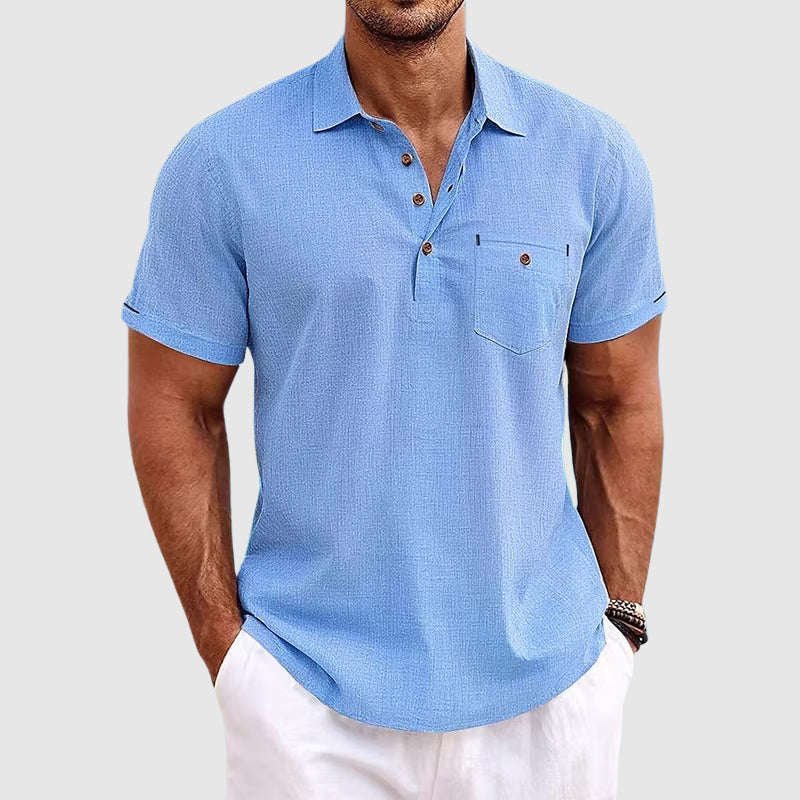 Jude | Linen Polo Shirt