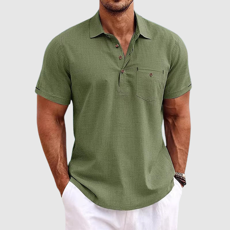 Jude | Linen Polo Shirt