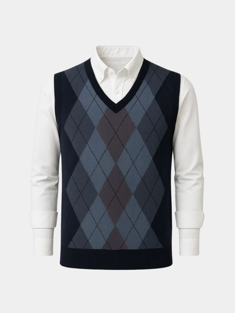Academic Essential Knit Vest for Men