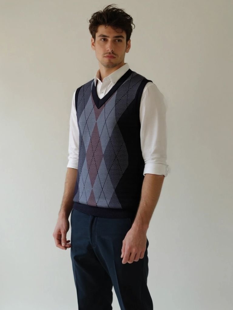 Academic Essential Knit Vest for Men