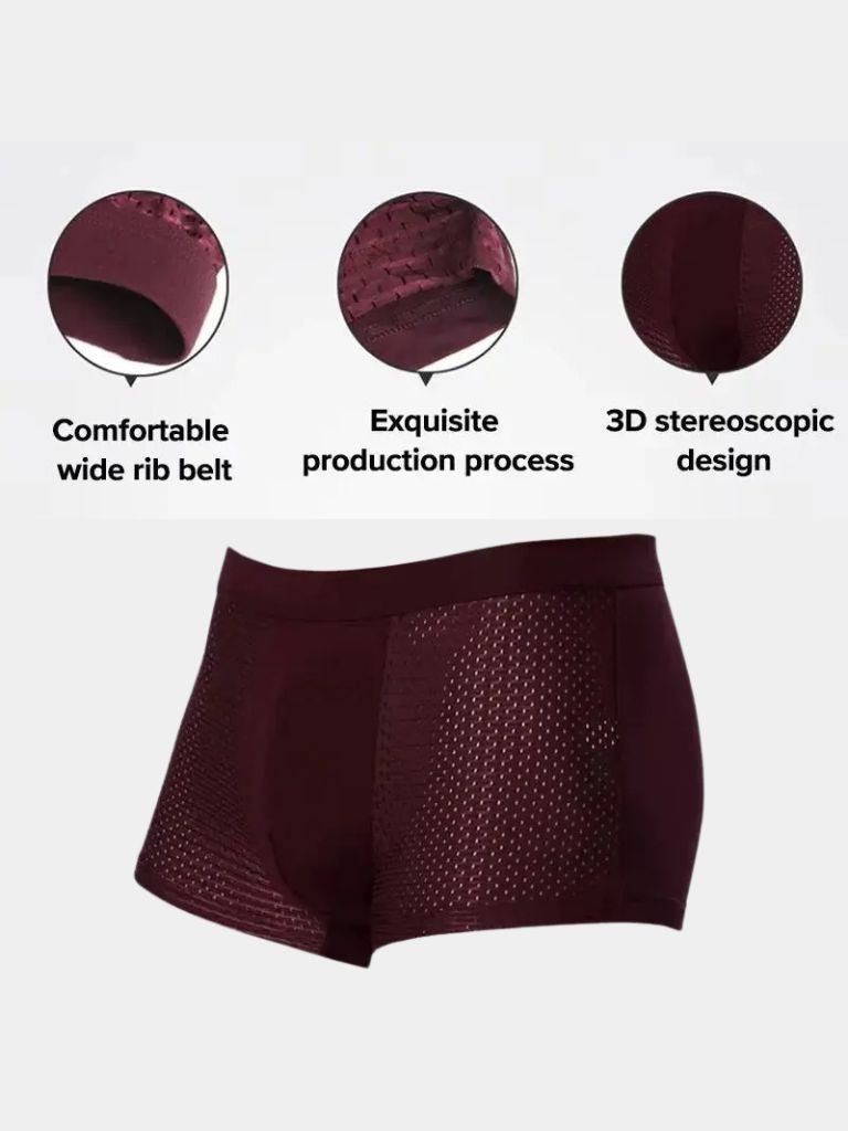 Bamboo Fiber Boxer Shorts - All-Day Comfort for Men