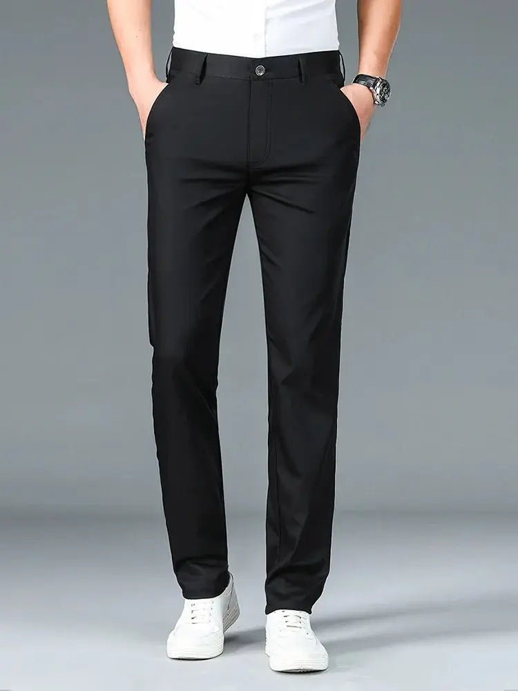 Bamboo Fiber Minimalist Straight Trousers for Men