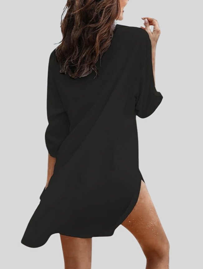 V Neck Swimsuit Cover Up Shirt