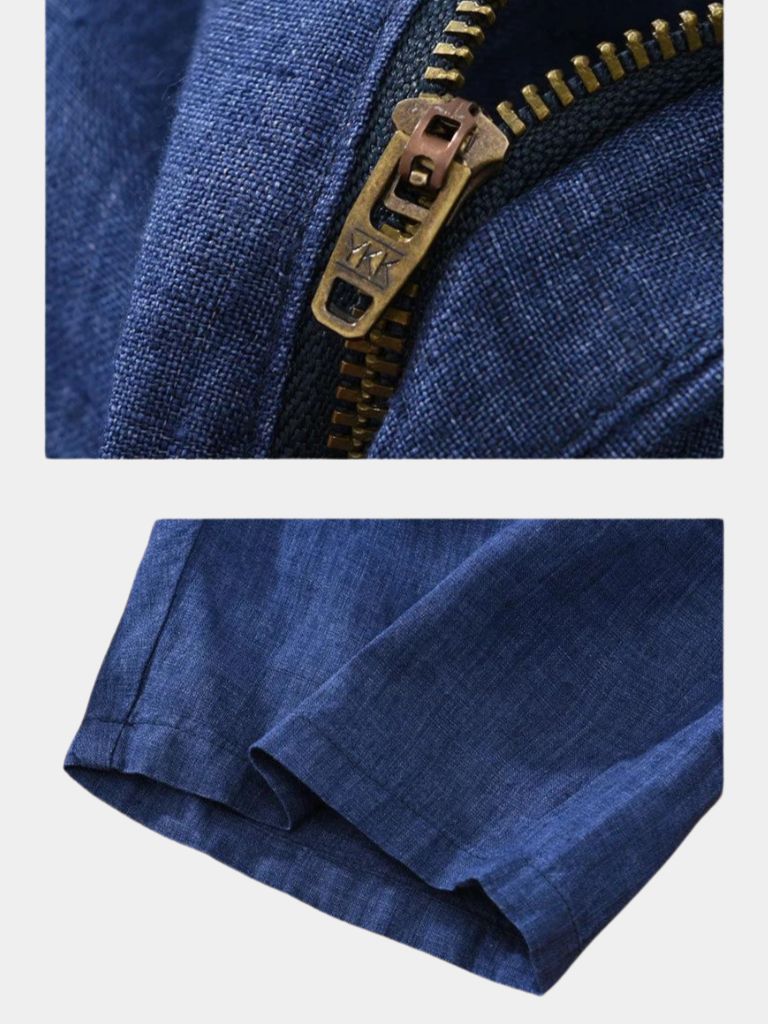 Bleu Horizon Linen Shorts for Men