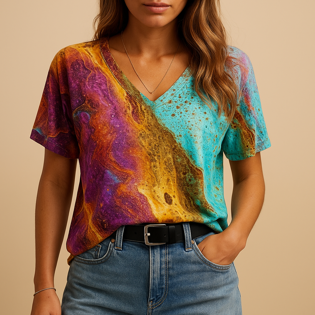 Boho summer blouse with airy fit for women | Isabelle