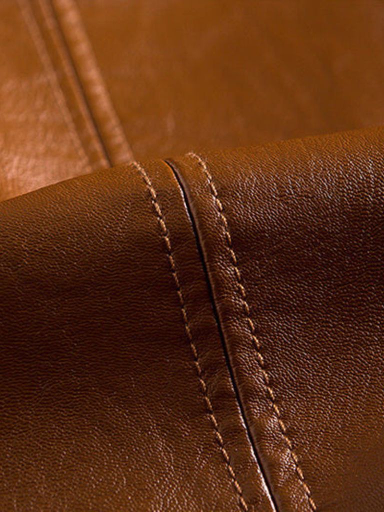 Bold Caramel Leather Jacket for Men