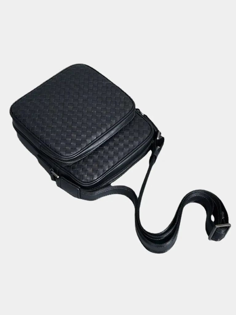 Braided Heritage Shoulder Bag for Men