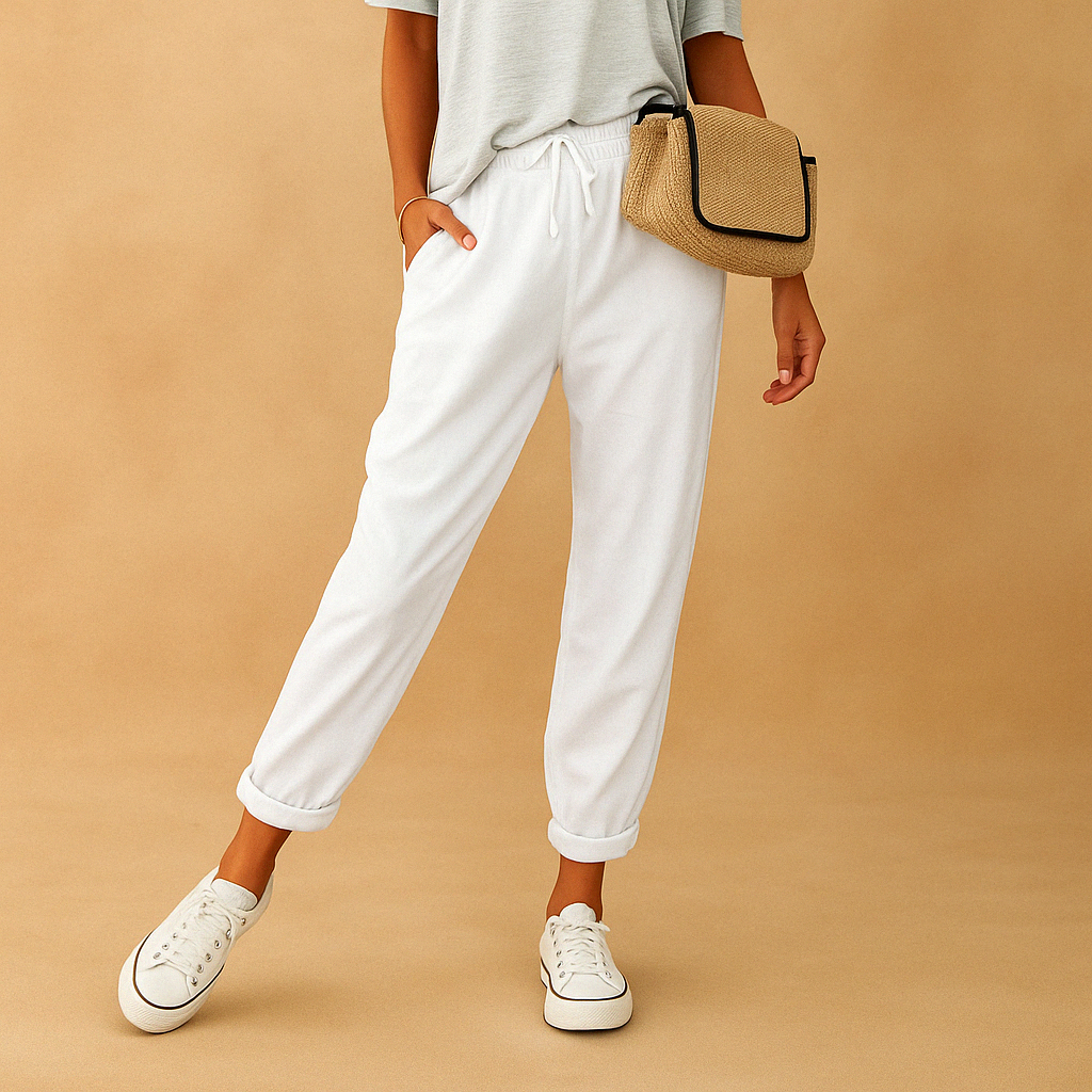 Breathable wide leg summer pants for women | Sienna