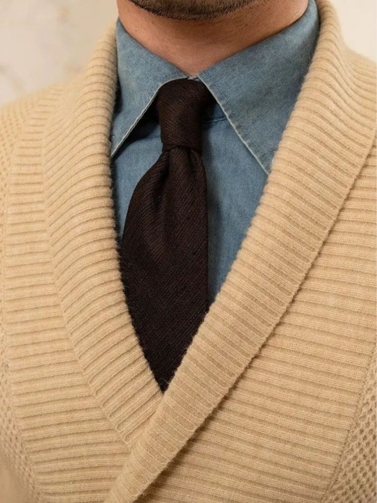 British Elegant Knit Cardigan for Men