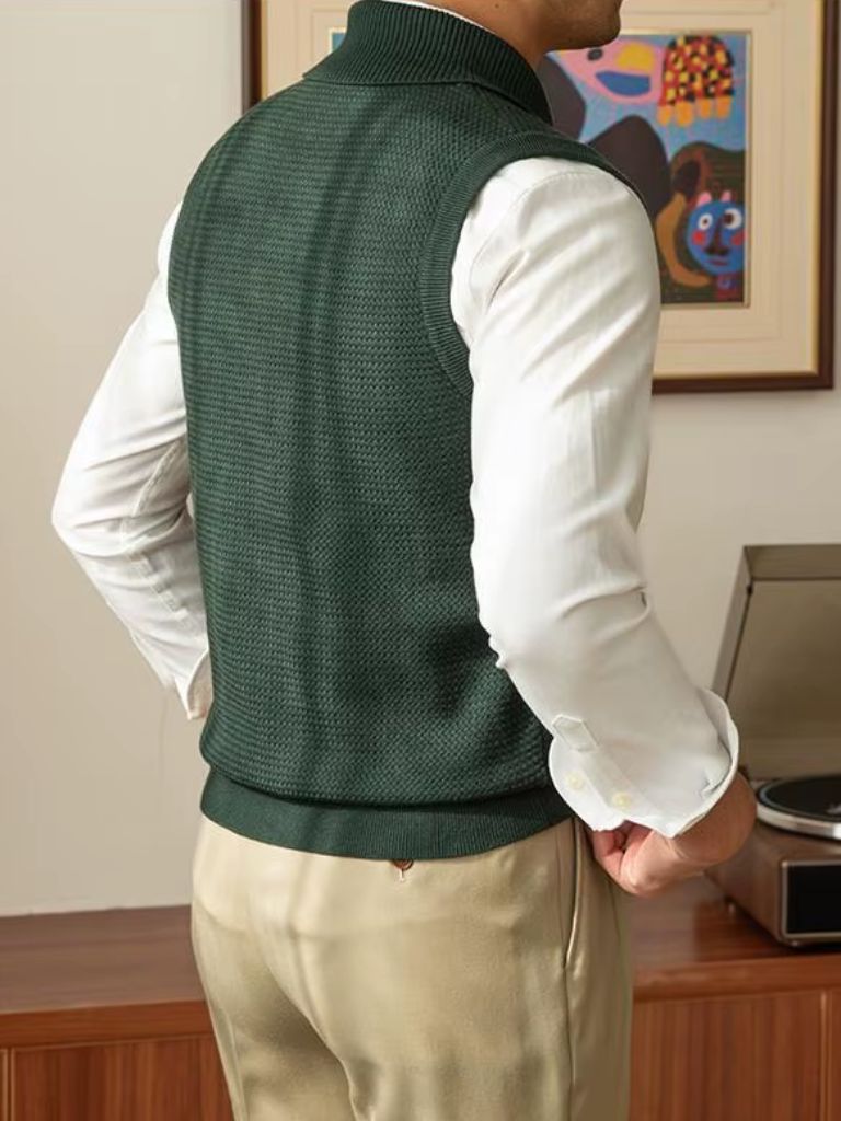 British Knit Vest Waistcoat for Men