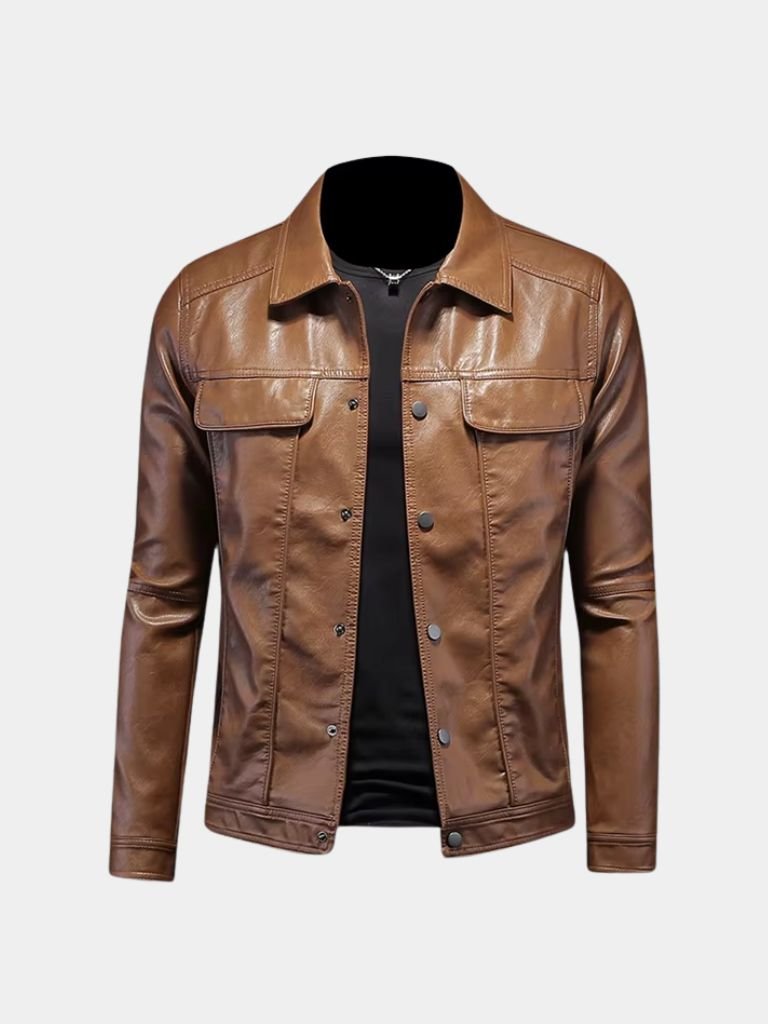 Bronze Rebel Leather Jacket for Men