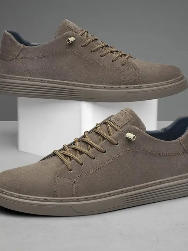 Brown Suede Leather Shoes for Men