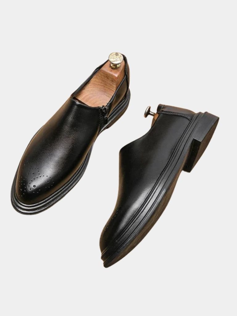 Brun Prestige Leather Loafers for Men