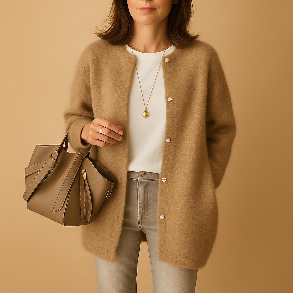 Buttoned knit cardigan for women | Grace