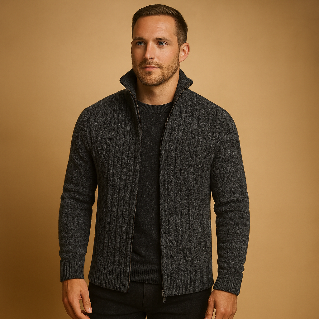 Cable knit sweater for men | Adrian