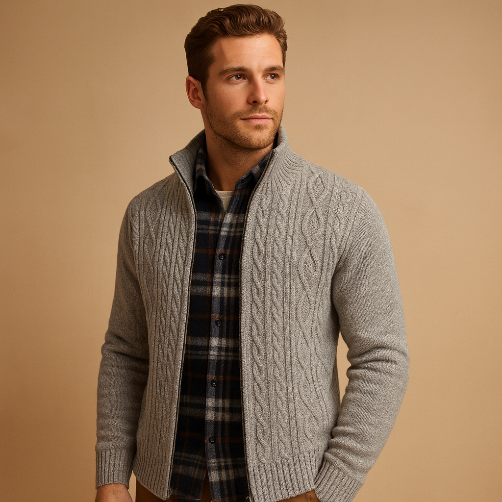 Cable knit sweater for men | Adrian