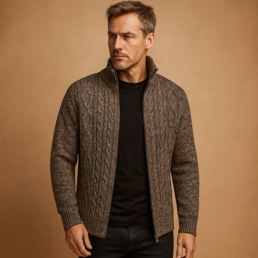 Cable knit sweater for men | Adrian