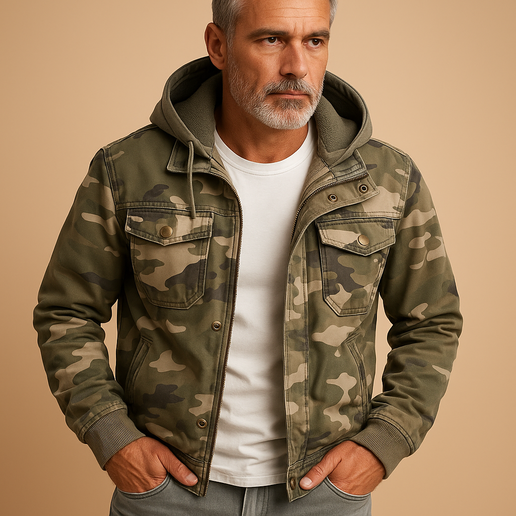 Camouflage waterproof jacket for men | Mason