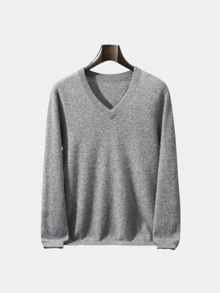 Cashmere V Neck Knitwear Sweater for Men