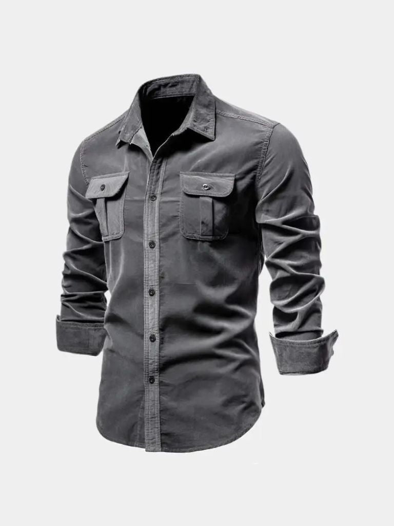 Casual Business Corduroy Shirt for Men