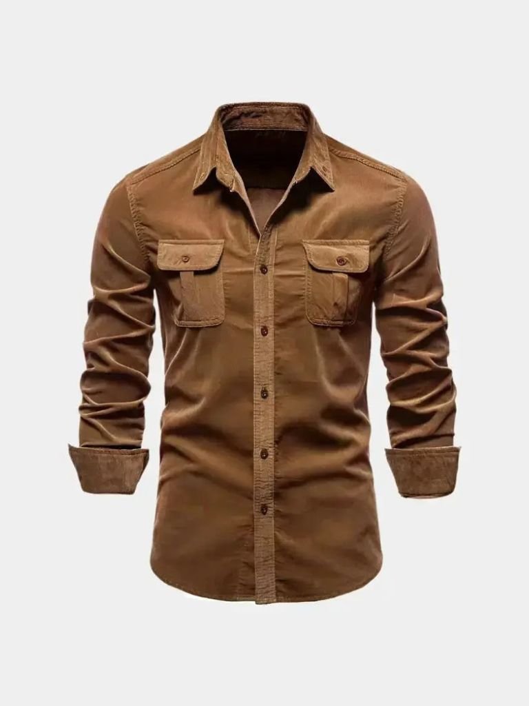 Casual Business Corduroy Shirt for Men