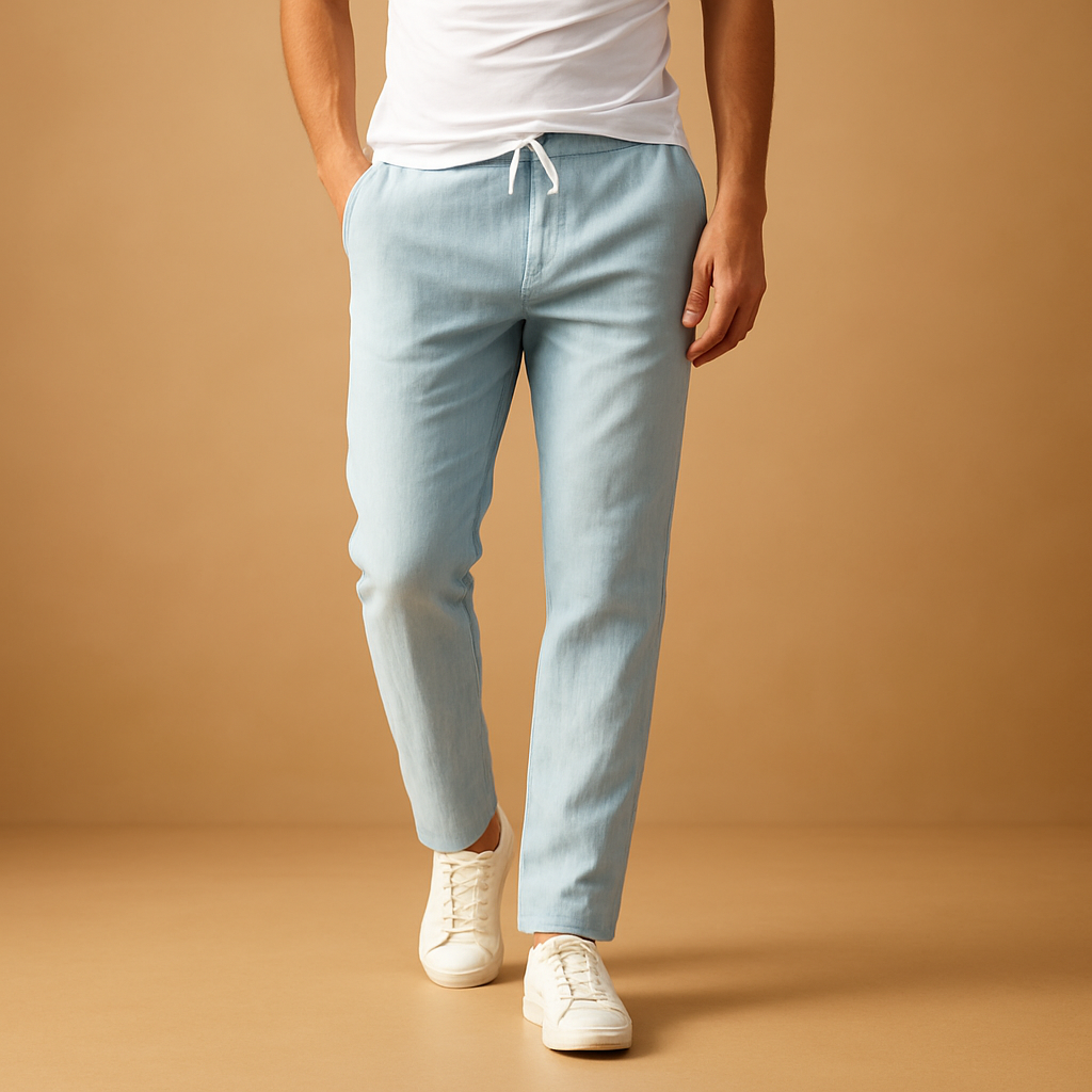 Casual pants with elastic waistband for men | Felix