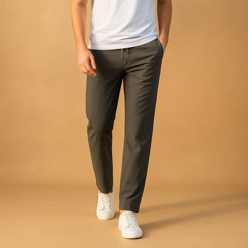 Casual pants with elastic waistband for men | Felix