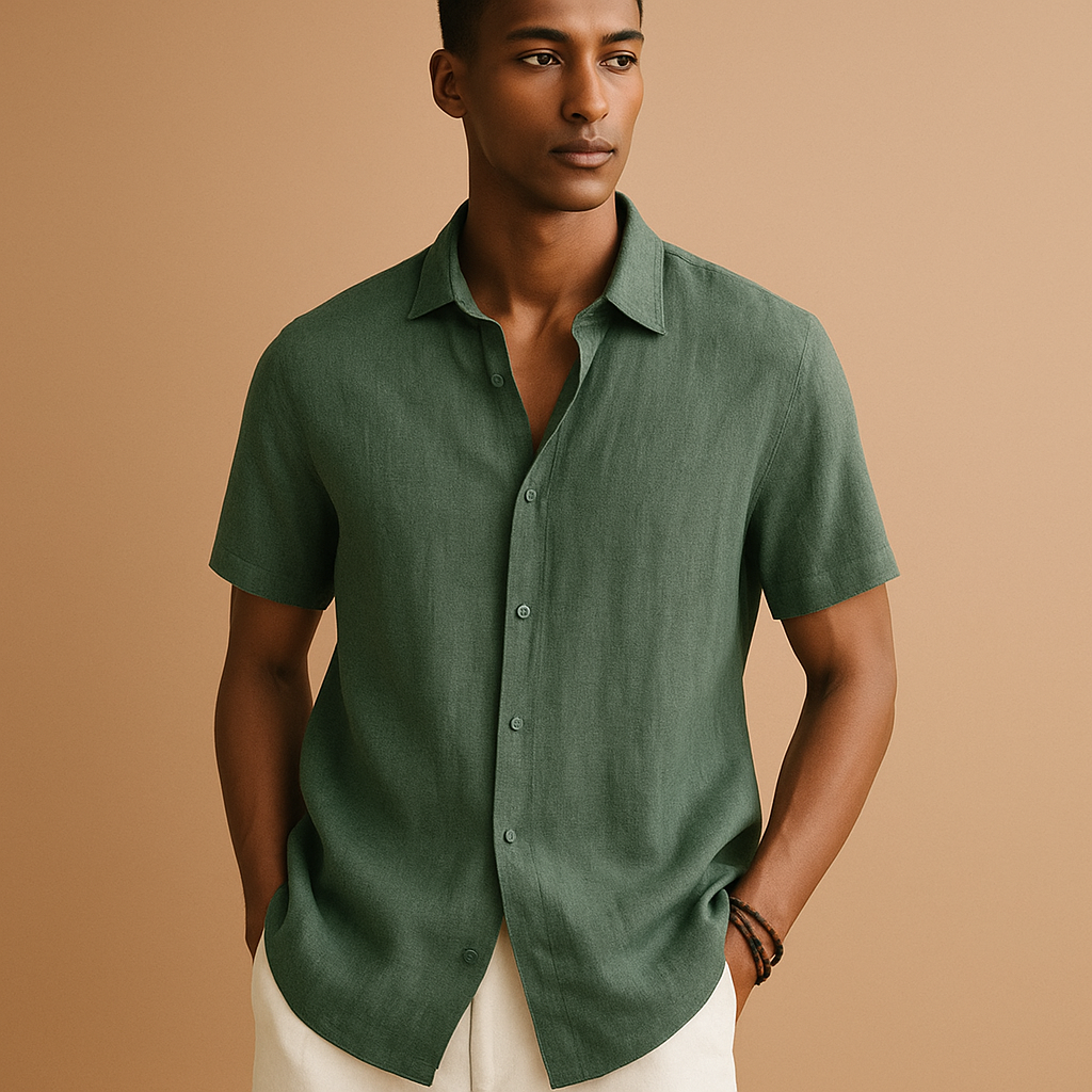 Casual short sleeve summer shirt for men | Elliot
