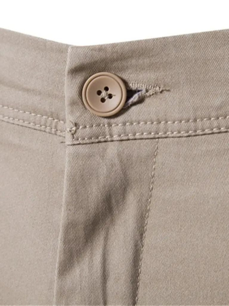 Casual Slim Fit Trousers Nude for Men