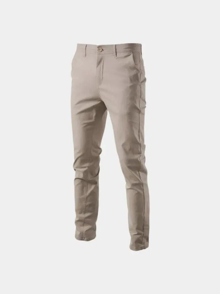Casual Slim Fit Trousers Nude for Men