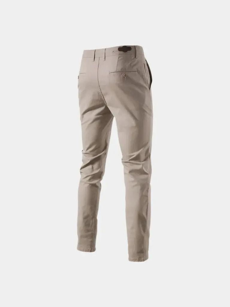 Casual Slim Fit Trousers Nude for Men