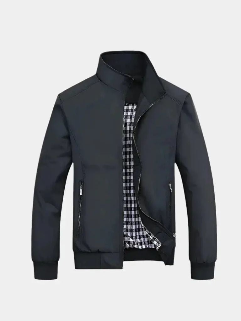 Casual Solid Bomber Jacket for Men
