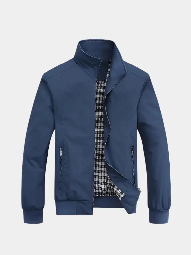 Casual Solid Bomber Jacket for Men