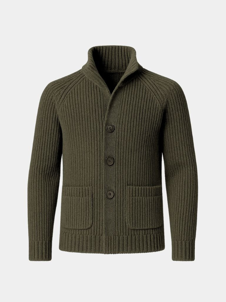 Classic Heritage Botton Knit Jacket for Men