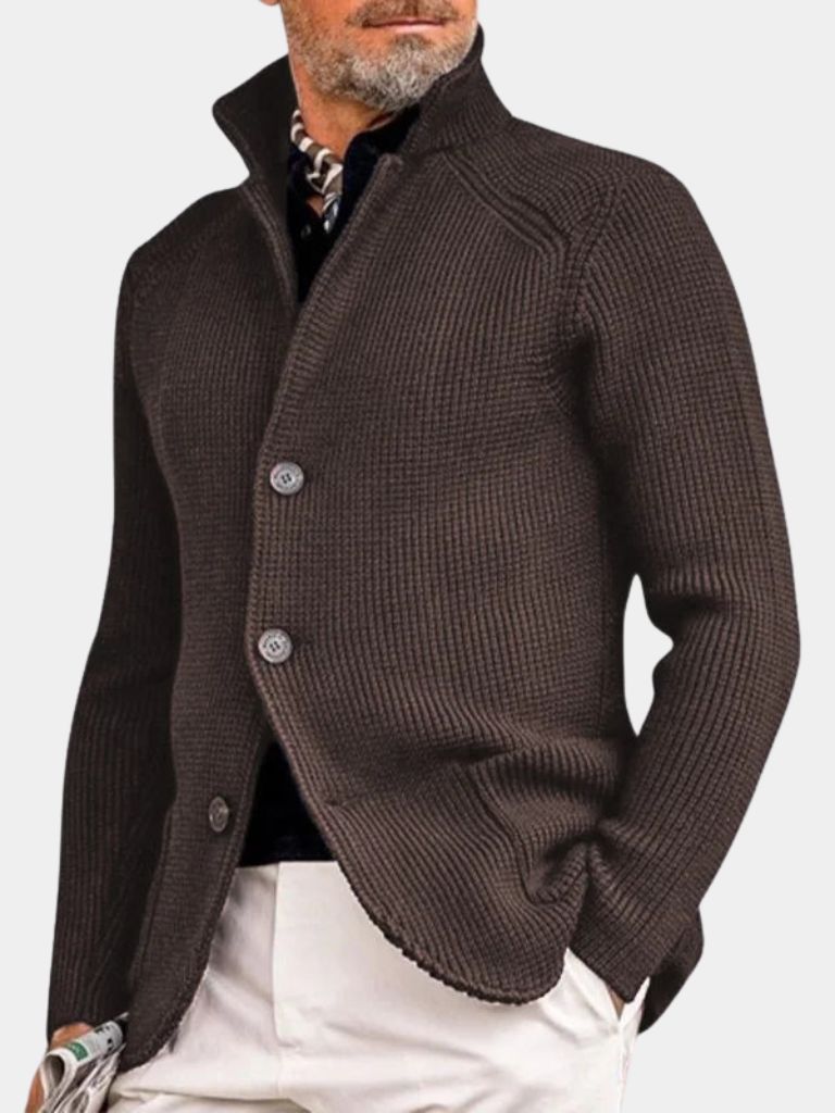 Classic Heritage Botton Knit Jacket for Men