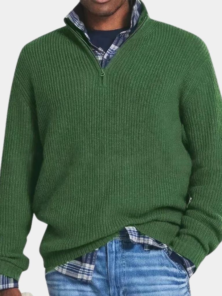 Classic Highland Quarter-Zip Sweater for Men