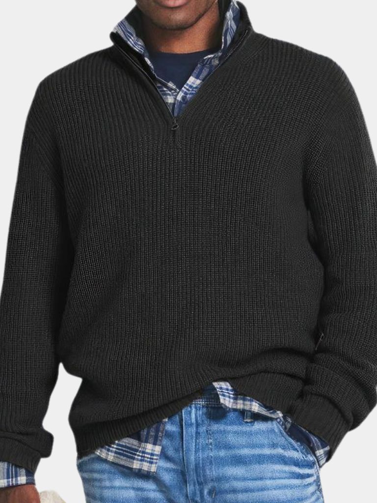 Classic Highland Quarter-Zip Sweater for Men