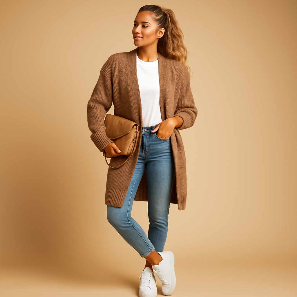 Classic knit cardigan for women | Revi