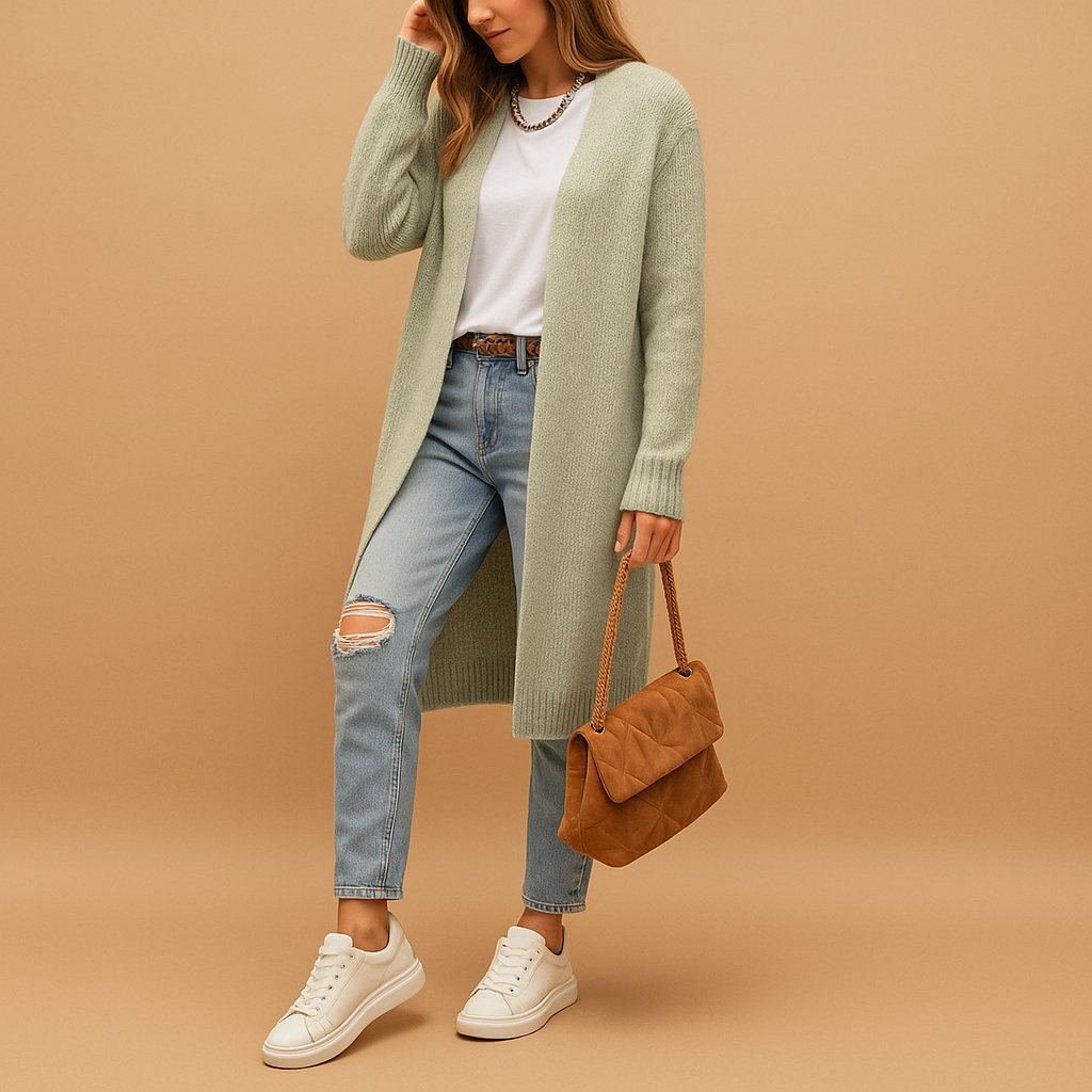 Classic knit cardigan for women | Revi