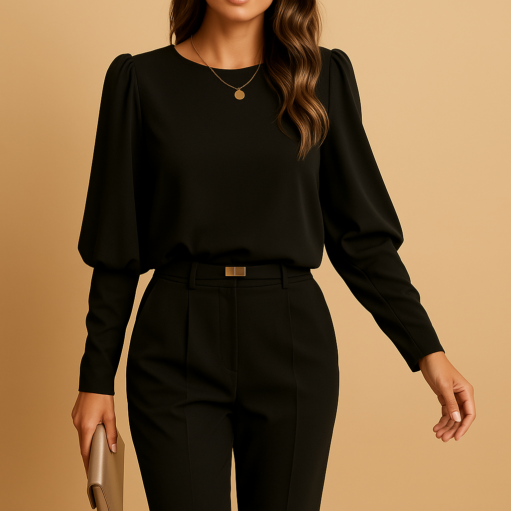 Classic long sleeve blouse for women | Maribel